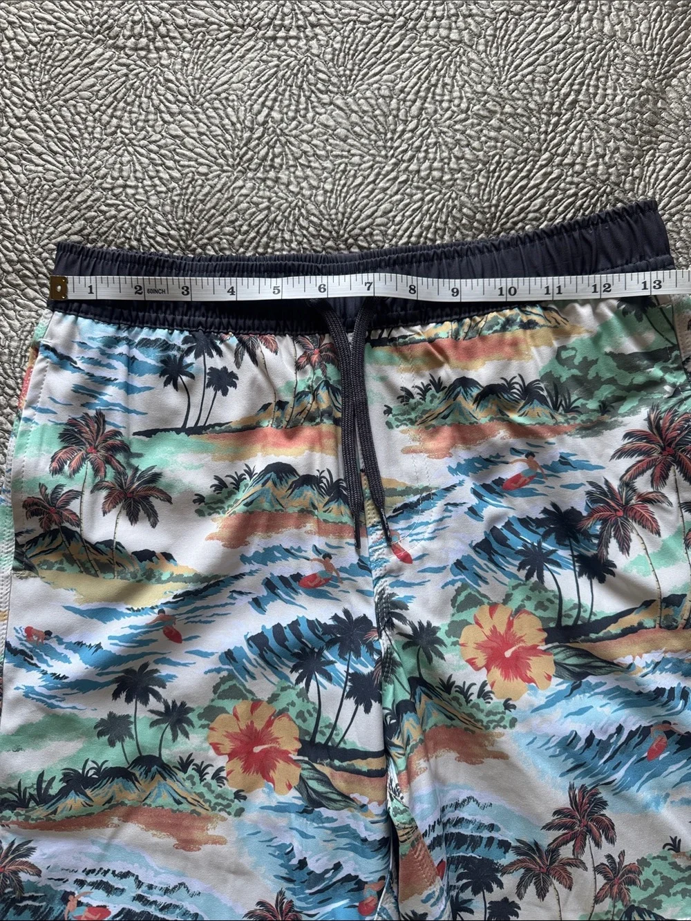 O'Neill HyperFreak Stretch Tropical Print Swim Trunks